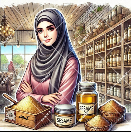 کنجد مرغوب شهرستان پاسارگاد