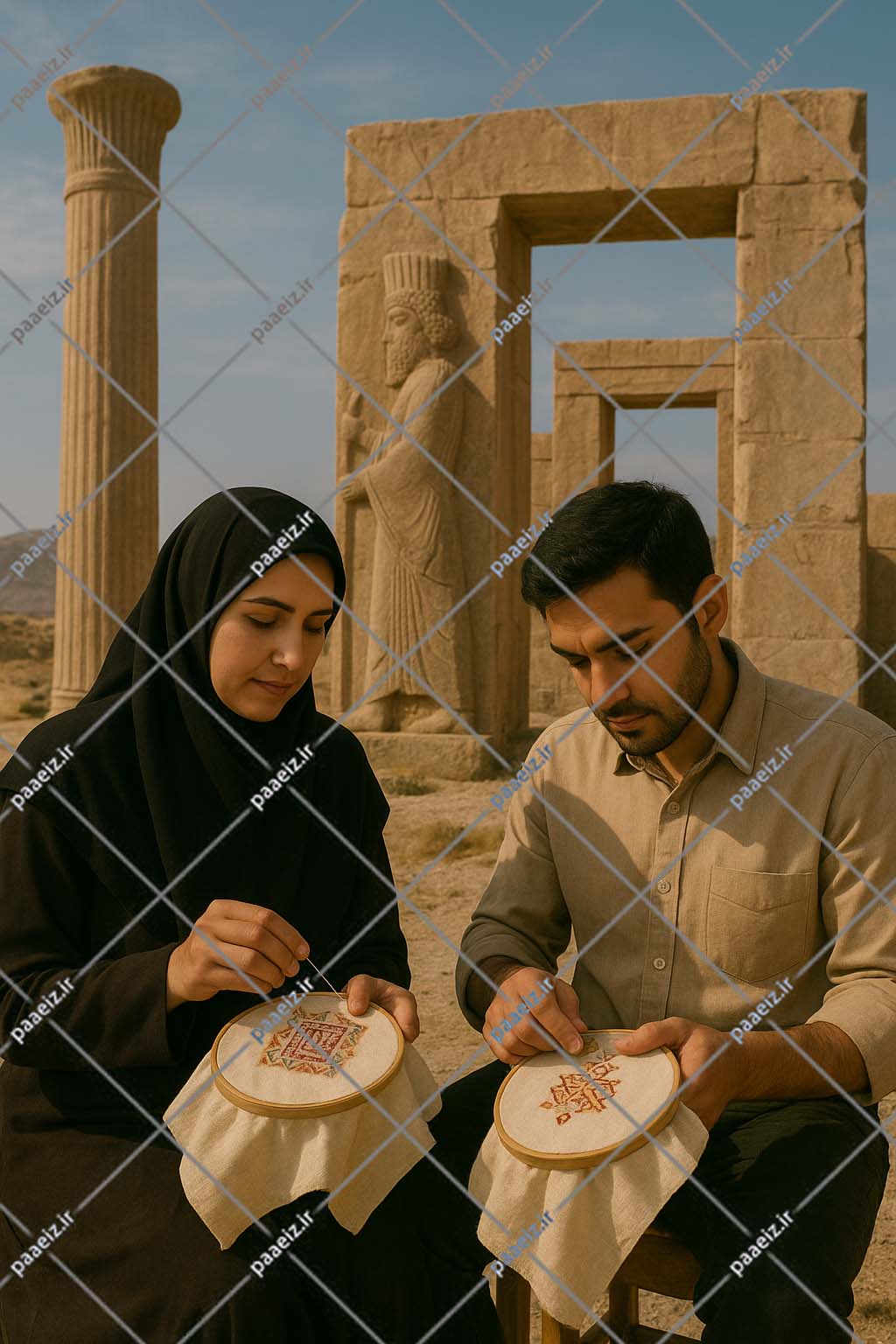 تولید رودوز سنتی در شهرستان پاسارگاد