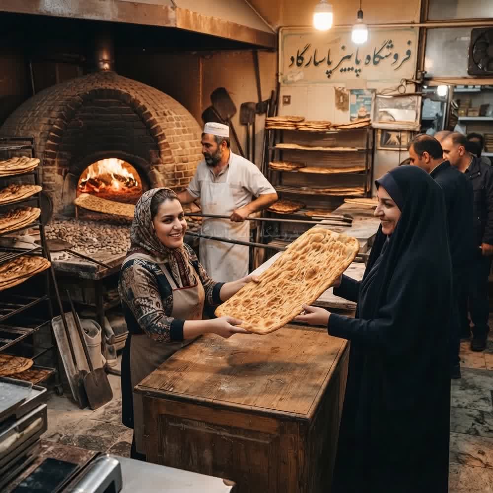 نان بربری پاییز پاسارگاد